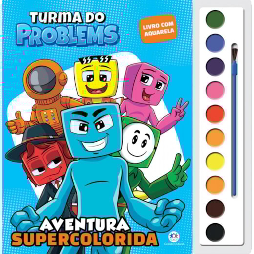 Livro Aquarela Turma do Problems - Aventura supercolorida