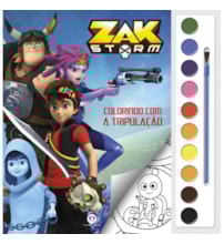 Livro Aquarela Zak Storm - Colorindo com a tripulação