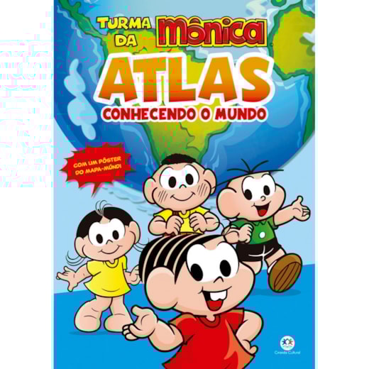 Livro Atlas Turma da Mônica - Atlas - Conhecendo o mundo