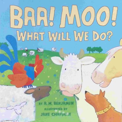 Livro Baa! Moo! What Will We Do?