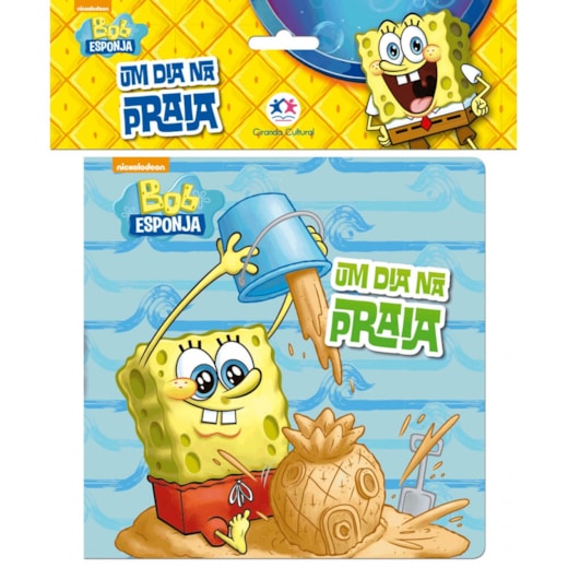 Livro Banho Bob Esponja - Um dia na praia