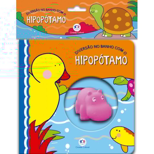 Livro Banho Diversão no banho com o hipopótamo