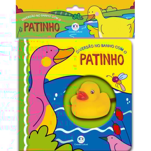 Livro Banho Diversão no banho com o patinho