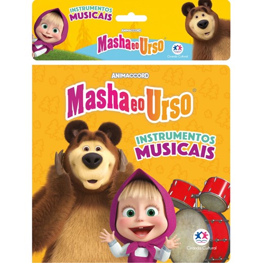 Livro Banho Masha e o Urso - Instrumentos musicais