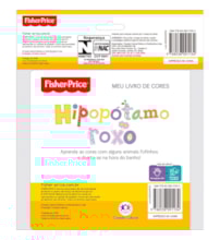 Livro Banho My colors book - Purple hippo