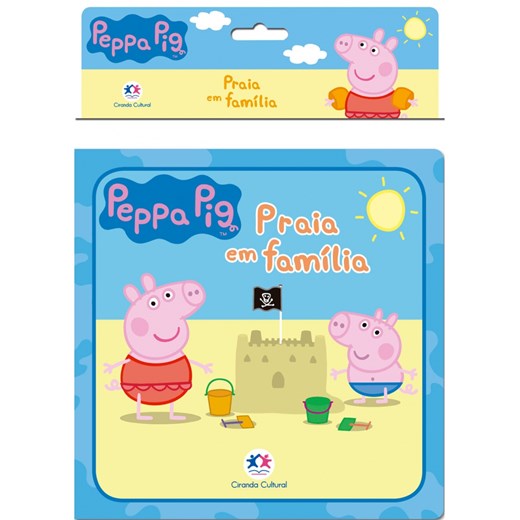 Livro Banho Peppa Pig - Praia em família