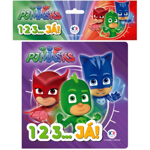 Livro Banho PJ Masks - 1 2 3... já!