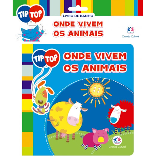 Livro Banho Tip Top - Onde vivem os animais