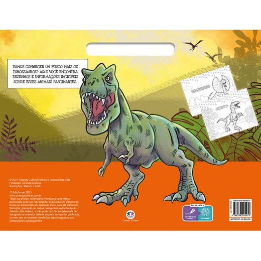 Desenho para pintar - dinossauro 2 