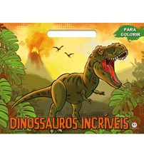 Livro Blocão de colorir Dinossauros incríveis