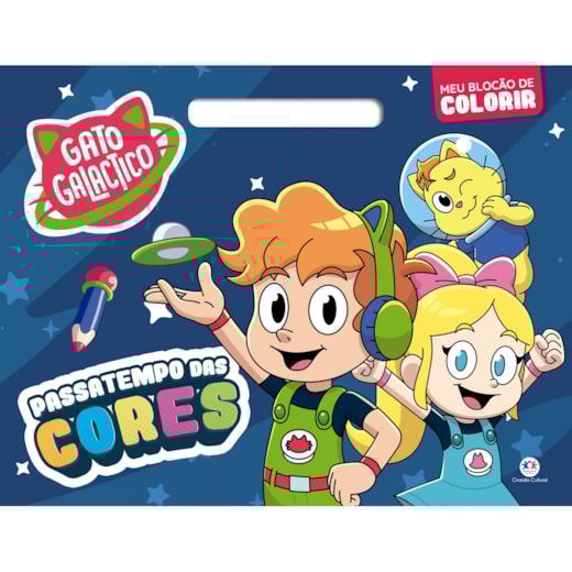 Livro Blocão de colorir Gato Galactico - Passatempo das cores