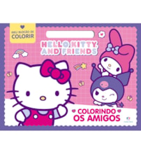 Livro Blocão de colorir Hello Kitty - Colorindo os amigos - Meu Blocão de Colorir