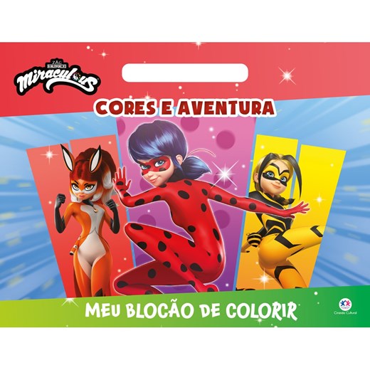 Livro Blocão de colorir Ladybug - Cores e aventura