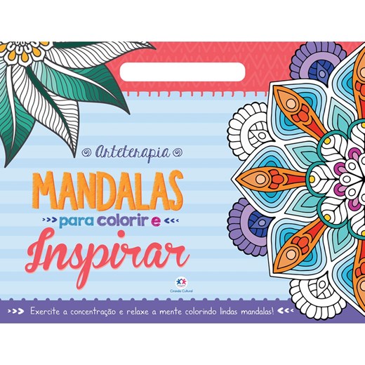 Livro Blocão de colorir Mandalas para colorir e inspirar