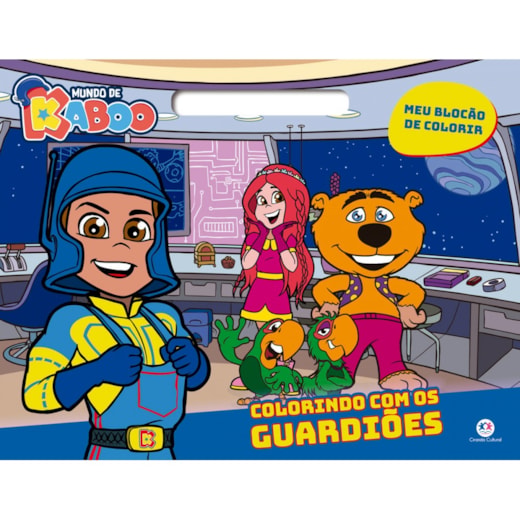 Livro Blocão de colorir Mundo de Kaboo - Colorindo com os guardiões - Meu blocão de colorir