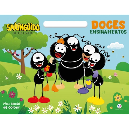 Livro Blocão de colorir Smilinguido - Doces ensinamentos