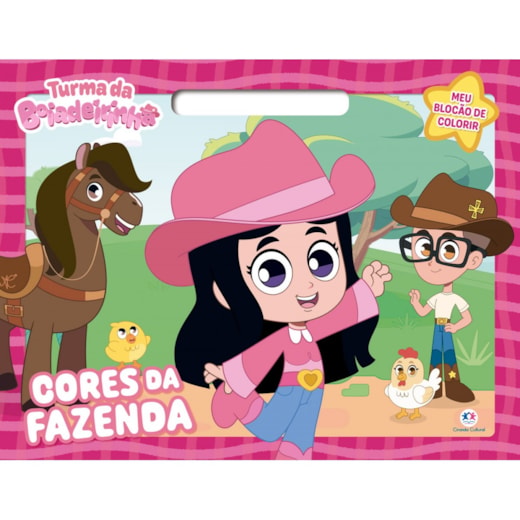 Livro Blocão de colorir Turma da Boiadeirinha - Cores da fazenda - Meu blocão de colorir