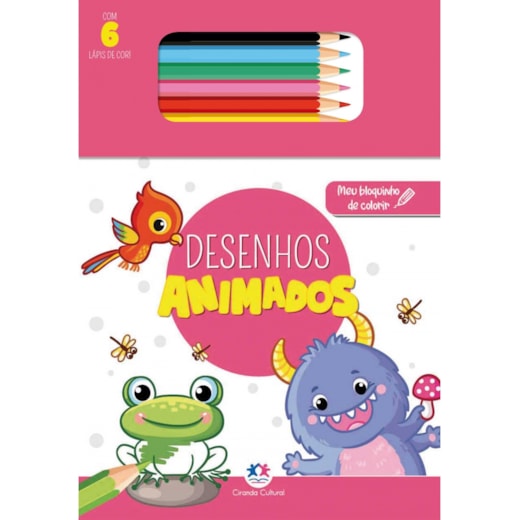 Livro Bloquinho + lápis de cor Colouring shades