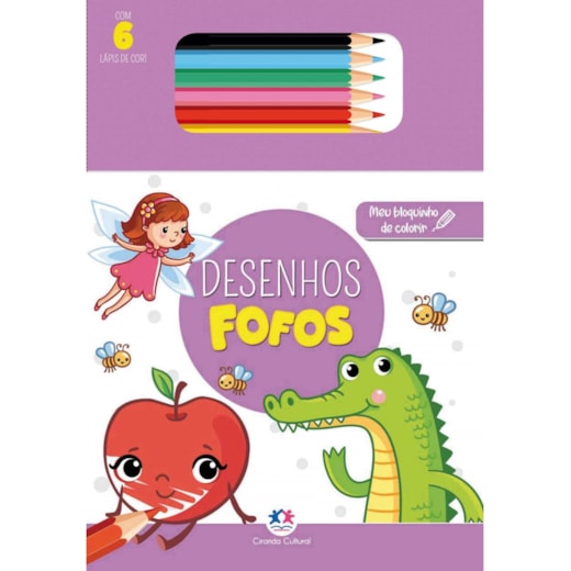 Livro Bloquinho + lápis de cor Colouring shades