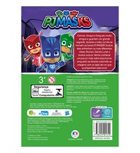 Livro Bloquinho + lápis de cor  PJ Masks - Pequenos heróis e vilões