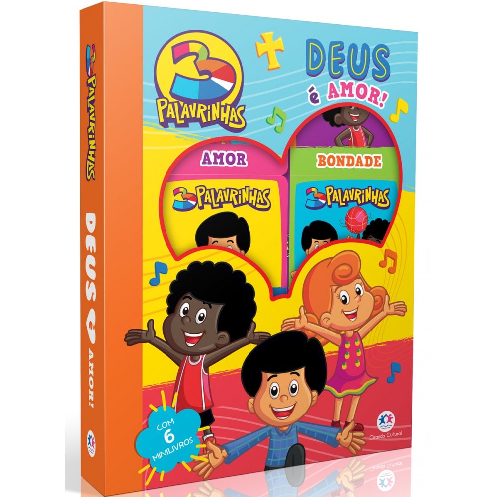 Livro Box com 6 Minilivros 3 Palavrinhas - Deus é amor! - Ciranda