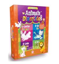 Livro Box com 6 Minilivros Animais divertidos