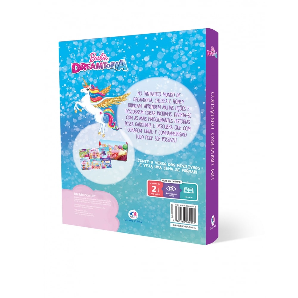Livro Box com 6 Minilivros Barbie Dreamtopia - Um universo
