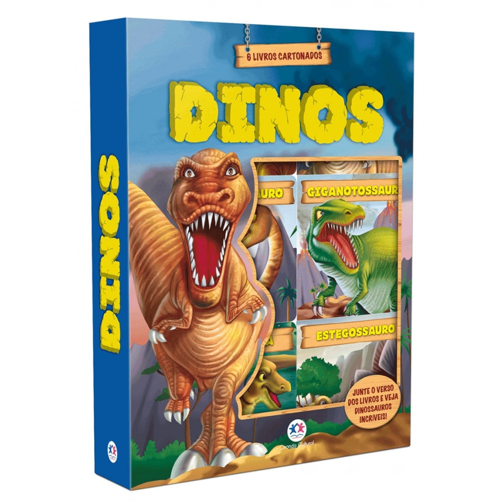 Livro Box com 6 Minilivros Dinos - Ciranda Cultural