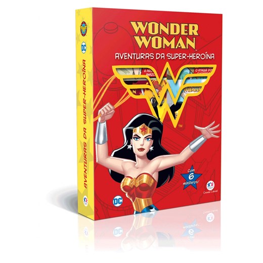 Livro Box com 6 Minilivros Mulher Maravilha - Aventuras da super-heroína
