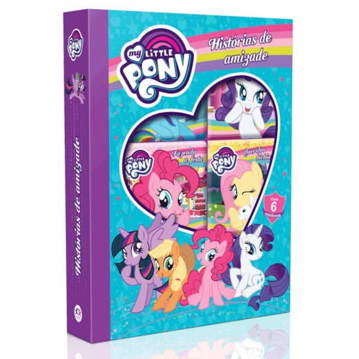 Livro Box com 6 Minilivros My Little Pony - Histórias de amizade