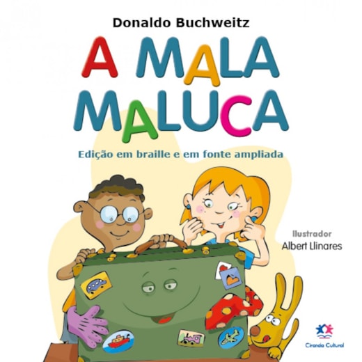 Livro Braille A Mala Maluca - Edição com Braille e Fonte Ampliada