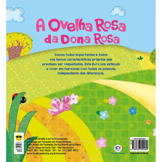 Livro Braille A Ovelha Rosa da Dona Rosa - Edição com Braille e Fonte ...