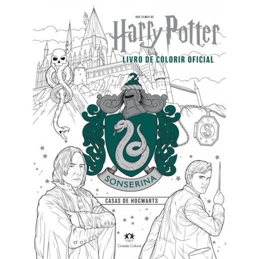 Livro Brochura Harry Potter - Sonserina Casas de Hogwarts