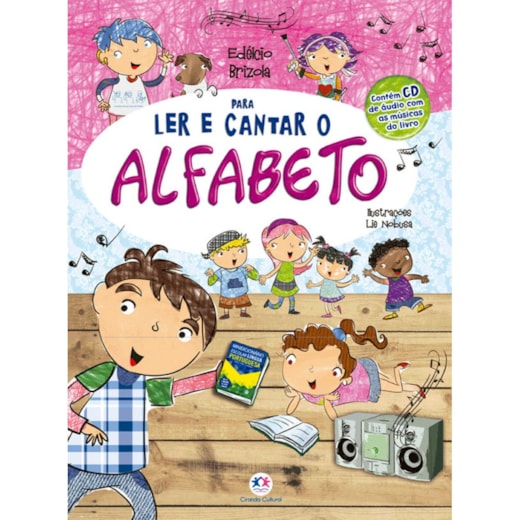 Livro Brochura Para ler e cantar o alfabeto