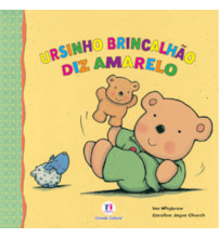 Livro Brochura Ursinho brincalhão diz amarelo