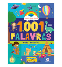 Livro Capa dura 1001 palavras: Dicionário bilíngue ilustrado