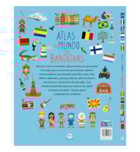 Livro Capa dura Atlas del mundo com banderas