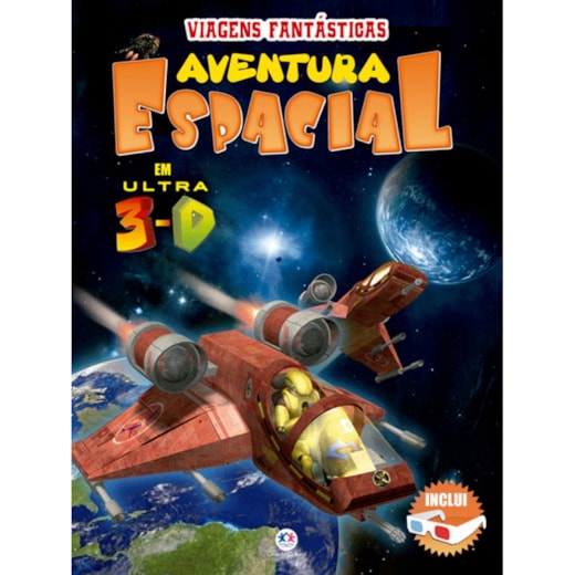 Livro Capa dura Aventura espacial em ultra 3-D