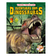 Livro Capa dura Aventuras com dinossauros em ultra 3-D Livro Capa dura Aventuras com dinossauros em ultra 3-D
