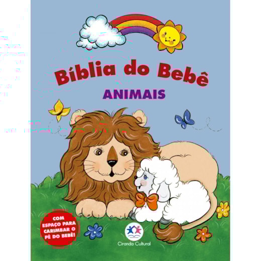 Livro Capa dura Baby bible animals