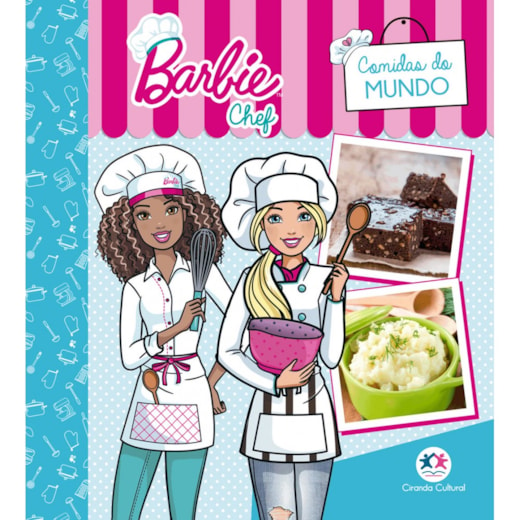 Livro Capa dura Barbie - Comidas do mundo