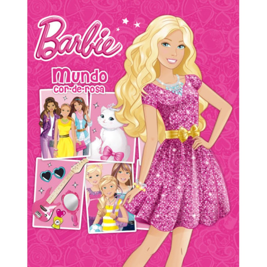 Livro Capa dura Barbie - Mundo cor-de-rosa