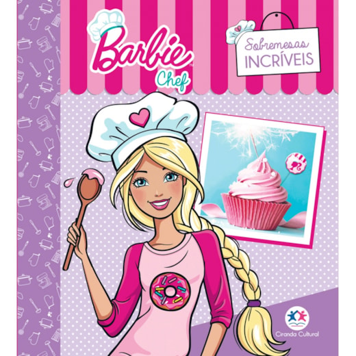 Livro Capa dura Barbie - Sobremesas incríveis