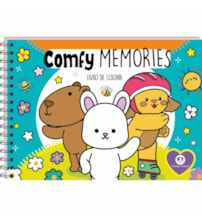 Livro Capa dura Comfy Memories - Para colorir