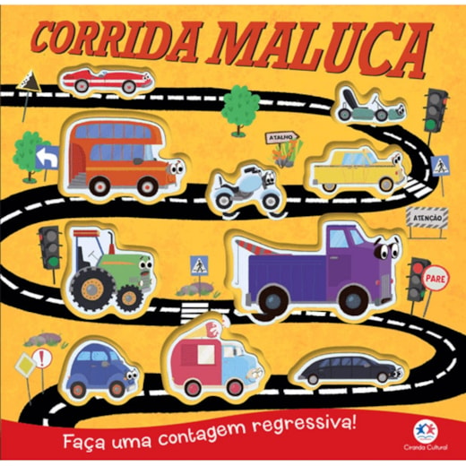 Livro Capa dura Corrida maluca