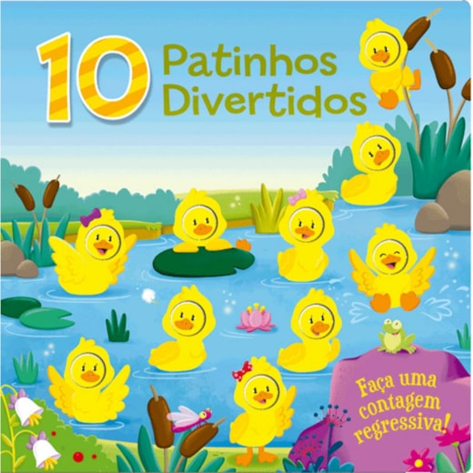 Livro Capa dura Counting fun - 10 little ducks