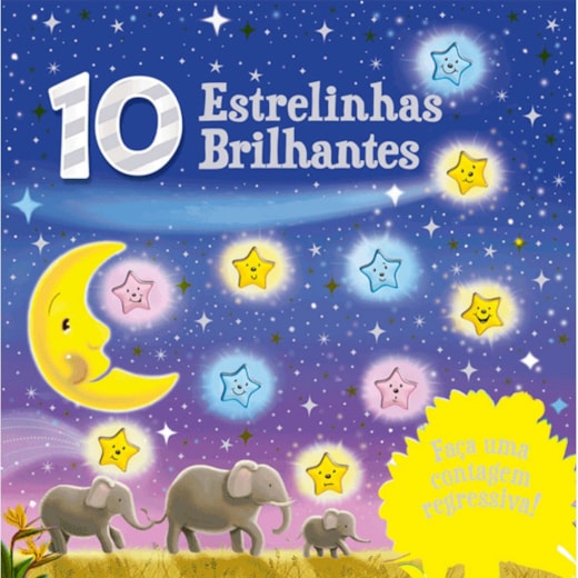 Livro Capa dura Counting fun - 10 little stars
