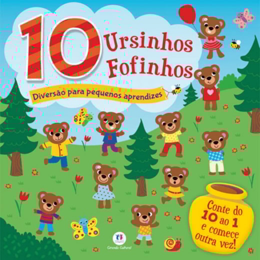 Livro Capa dura Counting fun: 10 little teddies