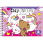 Livro Capa dura Cozy Unicorns - Para colorir
