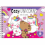Livro Capa dura Cozy Unicorns - Para colorir